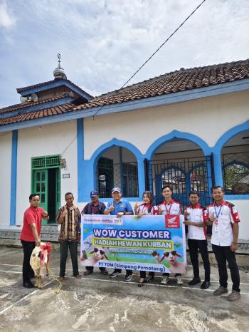 Konsumen RO TDM Simpang Pematang Terima Hadiah Hewan Qurban Idul Adha 2026
